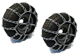 The ROP Shop 2 Link TIRE Chains & TENSIONERS 26x12x12 for Kubota Lawn Mower Garden Tractor