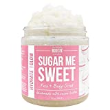 Mojo Spa Sugar Me Sweet Face & Body Scrub | Vanilla, Cotton Candy Scent | Moisturizing & Exfoliating Sugar Scrub | 10 oz