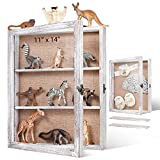 MacaRio Shadow Box Frame with Removable Shelves, 1 Pack Large 11x14 Deep 2.75" 3D Display Case Memory Box for Photos Pictures Flowers Wedding Baby Collages Pet Memorial Military (Rustic White)