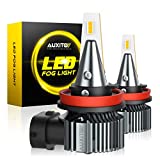 AUXITO H8 H11 H16 LED Fog Light Bulbs, 3000K Amber Yellow, Strong Penetrating Power, Long Lifespan, Plug and Play, Canbus Error Free, Halogen Replacement DRL Bulbs for Rainy Snowy Foggy, 2 Pack