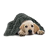 The Dog’s Blanket Sound Sleep Donut Dog Blanket, Large, Premium Quality Calming, Anti-Anxiety Snuggler Blanket, Steel Grey