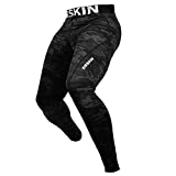 DRSKIN Men’s Compression Pants Tights Leggings Sports Baselayer Running Workout Active Yoga Dry Thermal Wintergear (XL, DMBB04) Black