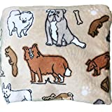 The Big One Throws, Assorted Designs (Tan - Dogs)