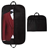 STEVOY 40" Breathable Garment Bag, Suit Covers, Travel Carrier Bag with Handles, Foldover