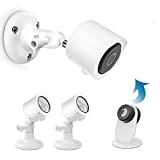 HOLACA Outdoor Mount Bracket for YI Smart Security Home Camera 3, Weather Proof Protective Cover and Adjustable Indoor & Outdoor 360 Degree Mount for Yi Home Camera 3 (2 Pack, White)