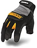 Ironclad Framer Work Gloves FUG, High Dexterity, Performance Fit, Durable, Machine Washable, Sized S, M, L, XL, XXL (1 Pair), Grey/Black