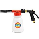 AgiiMan Car Wash Foam Gun - Foam Cannon, Garden Hose Sprayer with Adjustment Ratio Dial Blaster, Auto Detailing Cleaning Soap Cleaner, No Pressure Washer Required