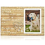 Vumdua Dog Memorial Gifts, Cat or Dog Memorial Picture Frame Leave Paw Prints on Our Hearts, Pet Memorial Gifts or Pet Loss Gifts, Pet Sympathy Frame Gift for Loss of Dog and Cat