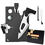 Stocking Stuffers for Men - Upgraded 18-In-1 Multitool Survival Tools Multi Tool - Tactical Wallet Cool Gadgets with Compass,Bottle Opener - Christmas Gifts for Men Dad