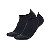 Copper Fit unisex adult Ankle Length Compression Socks, Black, Large-X-Large US