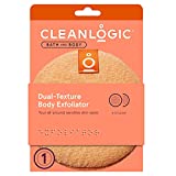 Cleanlogic Round Exfoliating Dual Texture Body Scrubber, Assorted Colors, 6 count