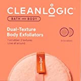 Cleanlogic Exfoliating Round Dual Texture Body Scrubber, 3 count
