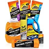 Armor All Car Wash and Cleaner Kit (8 Items) - Includes Interior Cleaning Wipes, Concentrate, Air Freshener, Towels, 19122