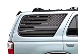 USA American Flag Decals for Toyota 4Runner in Matte Black for side windows - 3rd Generation 4runner - FR13A