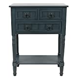 Decor Therapy Westerman Simplify 3-Drawer Console Table Navy Painted