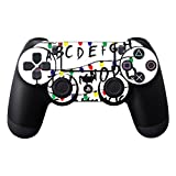 MightySkins Skin Compatible with Sony PS4 Controller - Stranger Alphabet | Protective, Durable, and Unique Vinyl Decal Wrap Cover | Easy to Apply, Remove, and Change Styles | Made in The USA