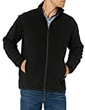Amazon Essentials Men's Full-Zip Polar Fleece Jacket, Black, X-Small