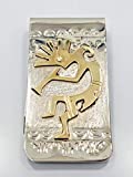 Authentic Native American Navajo Money Clip Kokopelli 12kt Gold Filled and Sterling Silver