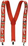 Candy Cane & Holly Suspenders (adjustable) Party Accessory  (1 count) (1/Pkg)