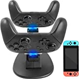 YOOWA Pro Controller Charger for Nintendo Switch - Dual Controller Charger Charging Dock Stand Station Compatible with Nintendo Switch Pro Controllers with LED Indicators
