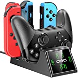 Switch Controller Charger Dock Station for Nintendo Switch & OLED Model Joy-Con & Pro Controller, OIVO Upgraded Switch Remote Controller Charge Station for Nintendo Switch Joycon Charging Dock Station