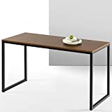 ZINUS Jennifer 55 Inch Black Frame Desk / Computer Workstation / Office Desk / Easy Assembly, Brown