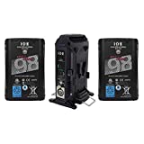 IDX 2X DUO-C98 11V 96Wh Li-ion High-Load Batteries, Bundle VL-2X 2-Channel Charger