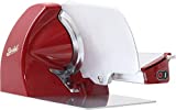 Berkel Home Line 250 Food Slicer/Red/10" Blade/Electric Food Slicer/Slices Prosciutto, Meat, Cold Cuts, Fish, Ham, Cheese, Bread, Fruit and Veggies/Adjustable Thickness Dial/Home-use electic slicer