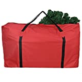 MelonBoat (For Recharge Order Only) Christmas Tree Storage Bag for 5'-6' Slim Small Artificial Trees, Waterproof Oxford Cloth Red