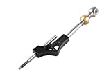 RYANSTAR Shifter Extender Adjustable Short Shifter Compatible with Ciciv CRX Del Sol Acura Integra B or D Series Engine Black