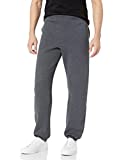 Russell Athletic Men's Dri-Power Closed-Bottom Fleece Pocket Pant - Medium - Black Heather