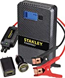 STANLEY SS4LS 600 Peak Battery Amps PowerToGo Lithium Ion Power Station Jump Starter and 8000mAh Portable Power Bank: Dual 3.1A USB Ports, Battery Clamps , Gray