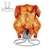 Amigro Beer Can Chicken Roaster Rack, Stainless Steel Beercan Chicken Holder, Vertical Chicken Roaster Stand, Barbecue Cooking Accessories for Grill Smoker and Oven, Dishwasher Safe