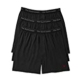 Polo Ralph Lauren Classic Fit w/Wicking 3-Pack Knit Boxers Black/Red Pony Player XL