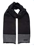 Marino’s Winter Cashmere Feel Men Scarf,100% Cotton Fashion Scarves, In Elegant Gift Box - Raven Ash - One Size