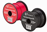 14 GAUGE WIRE RED & BLACK POWER GROUND 100 FT EACH PRIMARY STRANDED COPPER CLAD