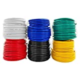 14 Gauge 6 Color Combo Automotive Low Voltage Primary Wire 50 ft Roll (300 ft Total) for General Purpose Car Stereo Audio Amplifier Remote 12V Trailer Harness Hookup Wiring