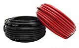 14 Gauge Red & Black Power Ground Wire 25 FT Each 50' Total Stranded Copper Clad