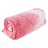 DREAM SLIM Non Slip Yoga Towel Hot Yoga Towel Non Slip Grip Foldable Skidless Yoga Towel Yoga Towel (Multicolor - Pink)