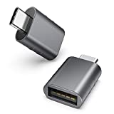 Syntech USB C to USB Adapter Pack of 2 USB C Male to USB3 Female Adapter Compatible with MacBook Pro 2021 iMac iPad Mini 6/Pro MacBook Air 2020 and Other Type C or Thunderbolt 4/3 Devices Space Grey