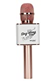 Sing-along PRO Bluetooth Microphone - Wireless Karaoke Microphone with Bluetooth for Kids and Adults - Portable Microphone for Home Karaoke - Sing-Along Mic with Stereo Audio - Rose Gold