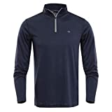 Calvin Klein Golf Men's Harlem TECH 1/4 Zip, navy marl L