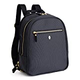 Mini Diaper Bag Backpack - Idaho Jones - Claremont | Diaper Backpack Small. Durable, Easy-to-Wipe, Compact Small Baby Backpack Diaper Bag with Stroller Straps, Changing Pad | Luxury Design, Black