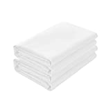 Basic Choice 2-Pack Flat Sheets, Breathable Series Bed Top Sheet, Wrinkle, Fade Resistant - Twin, White