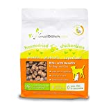 Smallbatch Pets Freeze-Dried Chicken Bites for Dogs & Cats, 7 oz, Made in The USA, Organic Produce, Humanely Sourced Meat, Single Source Protein, Mixer & Topper, Healthy, with Tumeric and Probiotics