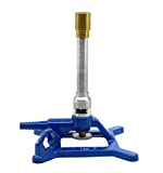 Tirrill Bunsen Burner, LPG - Gas Flow Control, Flame Stabilizer, Air Flow Adjustable - Cast Iron StabiliBase, Anti-Tip Design with Handle - Suitable for use with LPG/Butane Gas - Eisco Labs