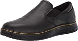 Dr. Martens Unisex Brockley SR Food Service Shoe, Black Newark & Black Rubbery & Black Soft Pu, 12 US Women