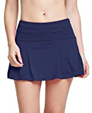 Tennis Skirt for Women Athletic Skort Golf Skirt with Pockets Skort Skirts for Women Pleated Skirt Dark Blue Mini Skirt