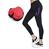 Santic Women's Bike Pants Cycling Tights 4D Padded Bicycle Long Trousers Breathable & Quick Dry XL Parni