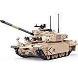 WW2 Military British Challenger II Main Battle Tank Brick Building Model Toy Set 1:28 U.S. Seller WWII Toy Tank Model